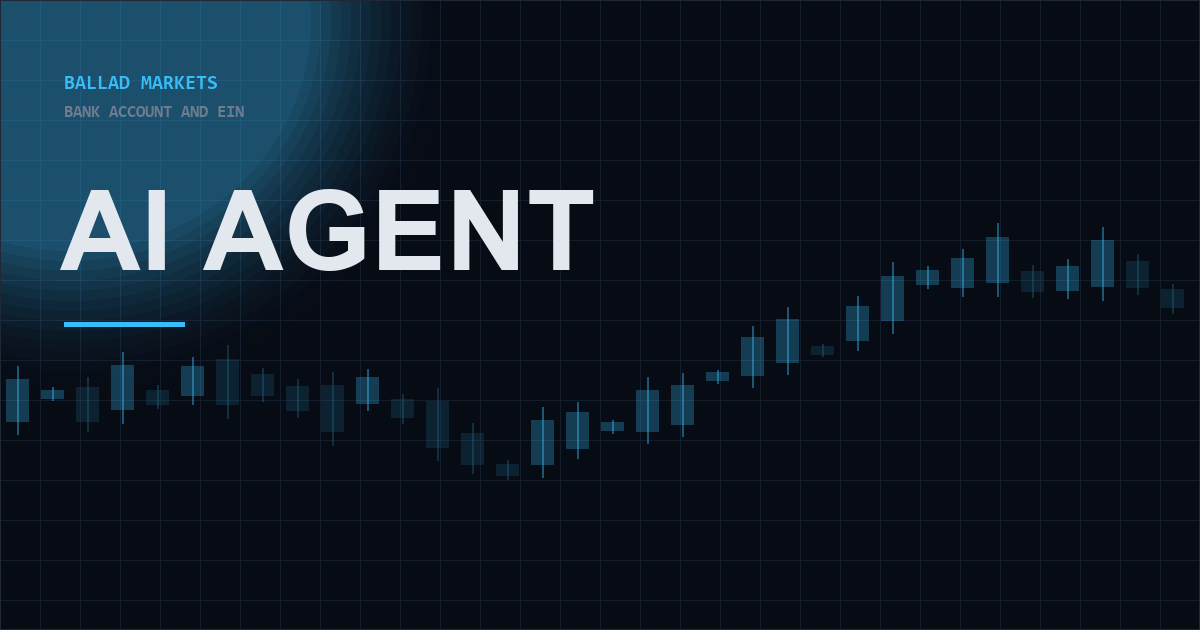 The First AI Agent Already Has a Bank Account, an EIN, and a Contract Layer. The Market Hasn’t Priced This.